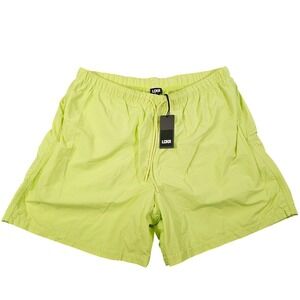 LCKR WVN Shorts Mens XL Neon Yellow Lime Green Woven Mesh Lined‎ L122WS1 NWT